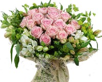 Доставка цветов: 17 роз. Букет № К-650
